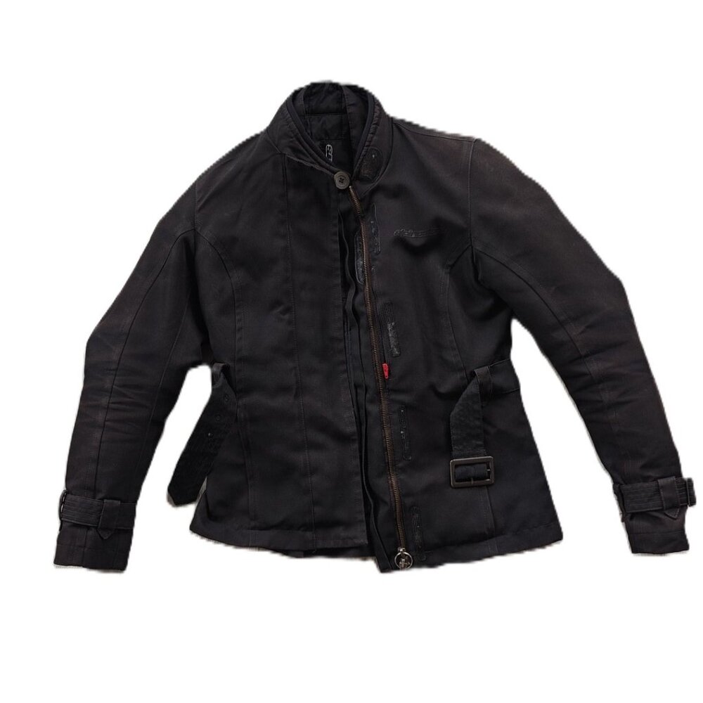 Alpinestars Black Motorcycle Riding Jacket Women's Small Armored